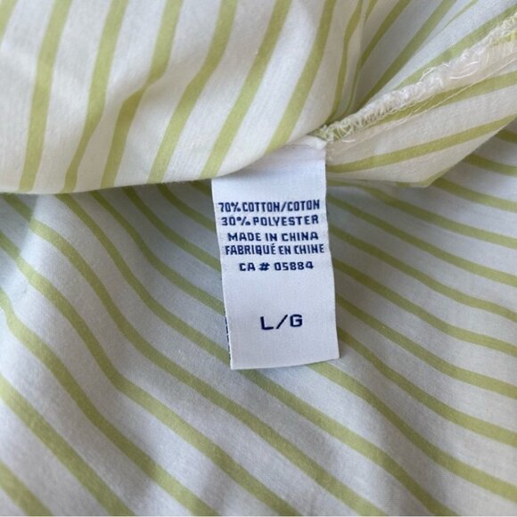 Vintage Tabi Pinstriped Cottagecore Floral Embroidered Sequins Button Down Shirt - Picture 10 of 13